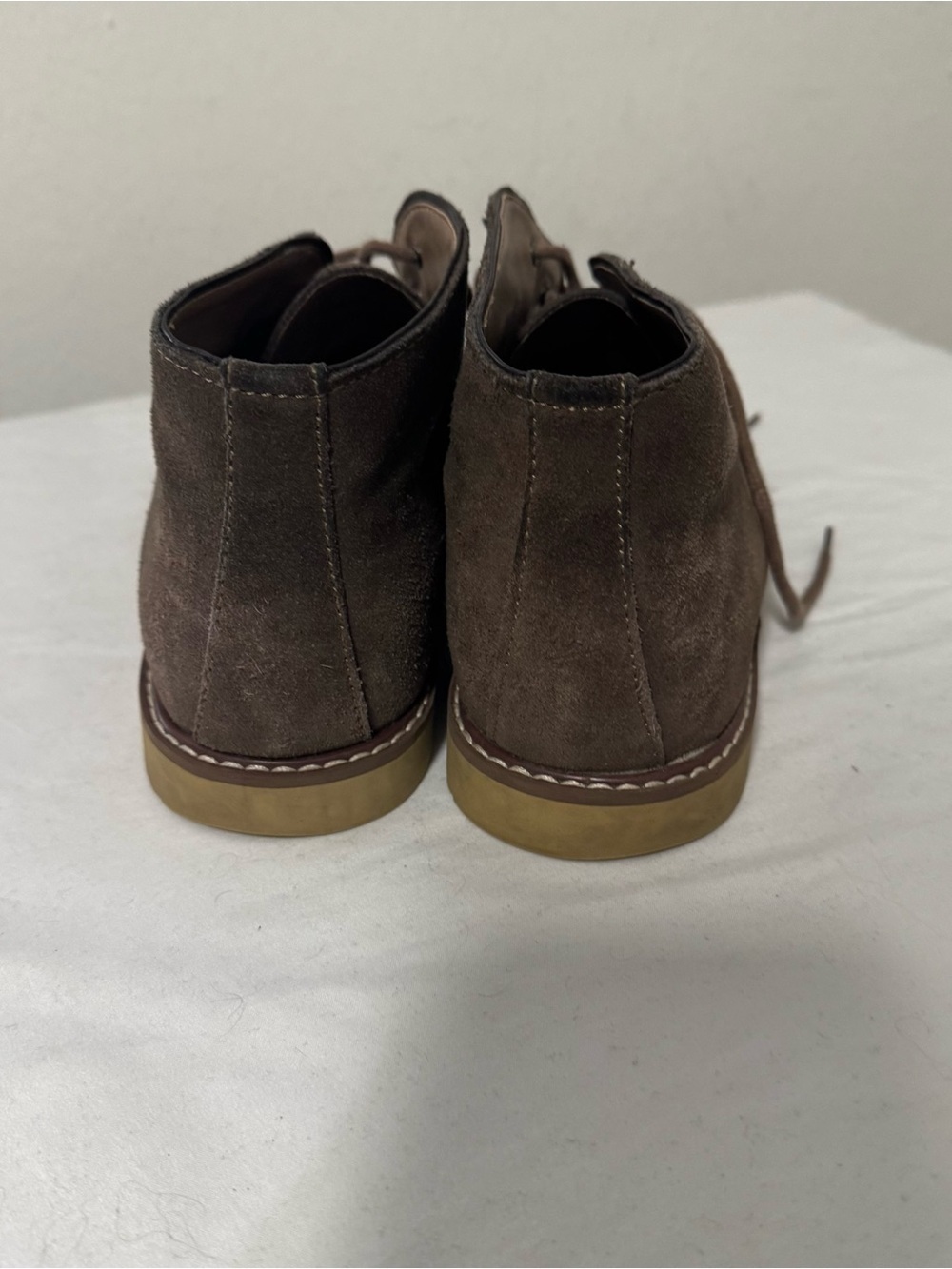 Banana Republic Men's Suede Desert Chukka Boots Brown with Tan Sole See All Pics - Picture 3 of 10
